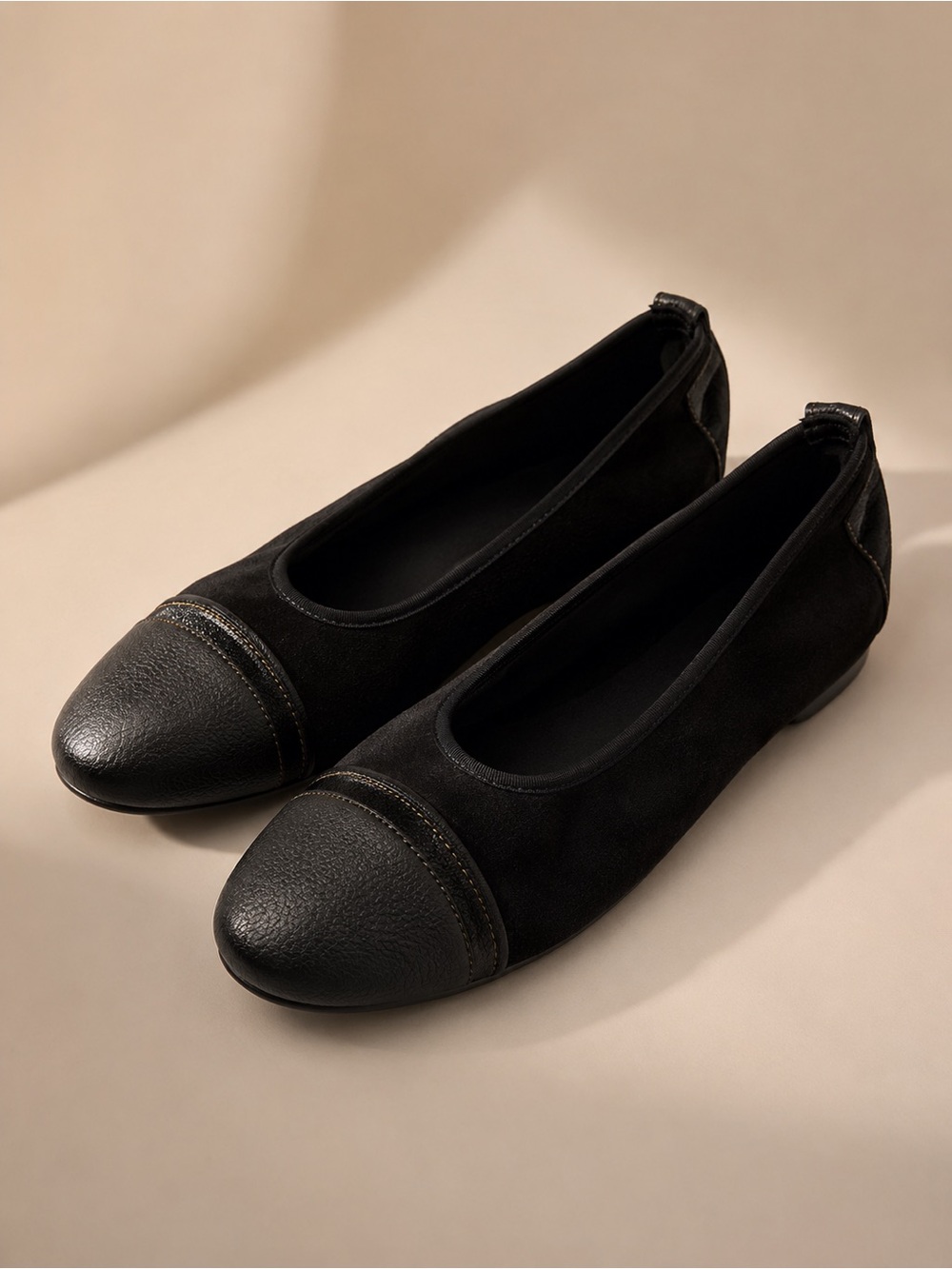 Arche Ballerinas Size 39/8 Black Balletcore Ballerina Elegant Classy Preppy Work